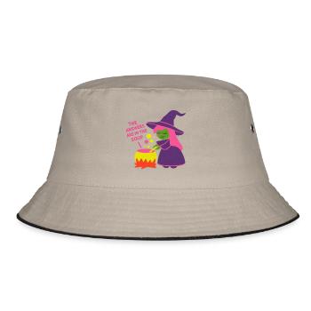 Die Antworten sind in der Suppe - Bucket Hat - Khaki/Schwarz - Vorne