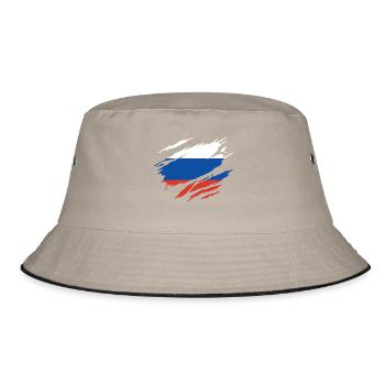Russie Drapeau Russe - Bob - kaki/noir - Devant