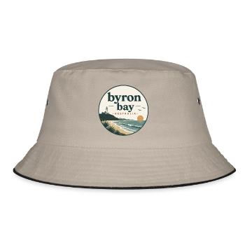 Byron Bay Coastal Magic - Bucket Hat - khaki/black - Front
