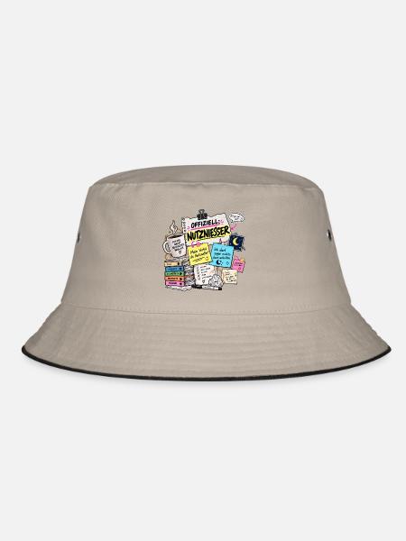 Offiziell Nutznießer Büro Chaos - Bucket Hat - Khaki/Schwarz