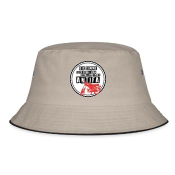 Die Simme ist für alle da (dunkel) - Bucket Hat - Khaki/Schwarz - Vorne