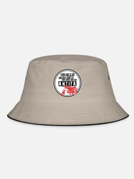 Die Simme ist für alle da (dunkel) - Bucket Hat - Khaki/Schwarz