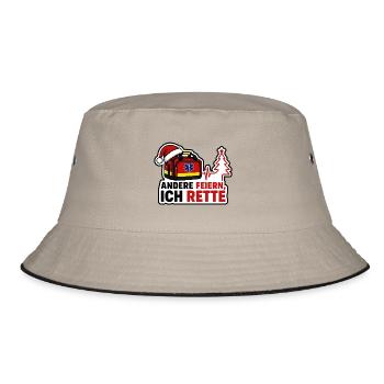 Andere feiern ich rette Rettungsdienst Weihnachten - Bucket Hat - Khaki/Schwarz - Vorne