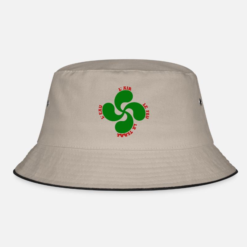 Lauburu verte - croix basque et signification - Bob - kaki/noir