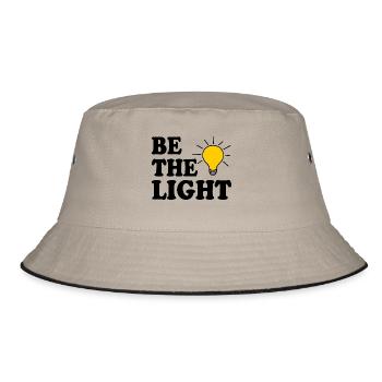 Be the light - Bucket Hat - khaki/black - Front