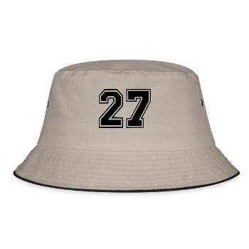 27 - Bucket Hat - khaki/black - Front