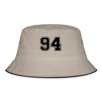 94 - Bucket Hat - khaki/black - Front