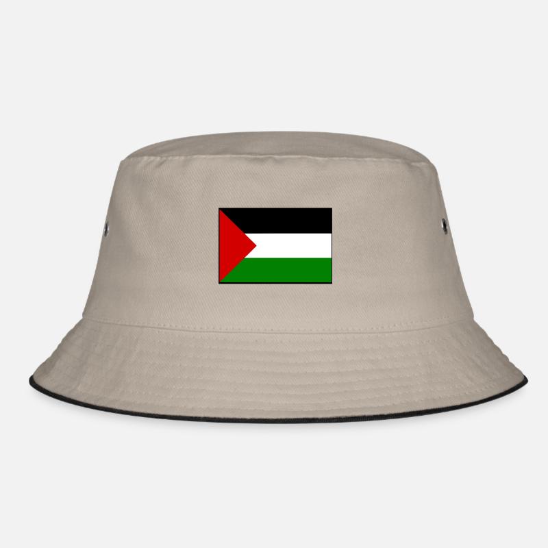 Palestina - Bucket Hat - Khaki/Schwarz