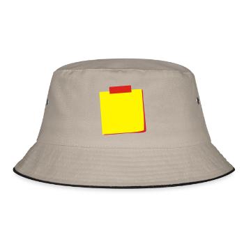 Zettel 3c - Bucket Hat - Khaki/Schwarz - Vorne