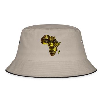 africa - Bucket Hat - khaki/black - Front
