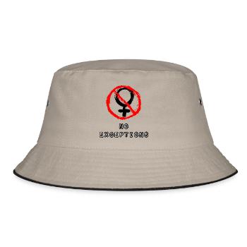 No girls allowed - Bucket Hat - khaki/black - Front