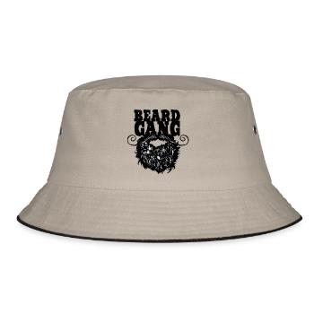 beard gang barbe citation barbu moustache moustach - Bob - kaki/noir - Devant