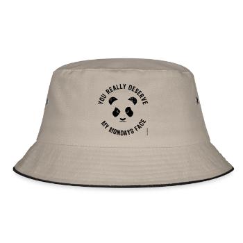 Visage du lundi - Bob - kaki/noir - Devant
