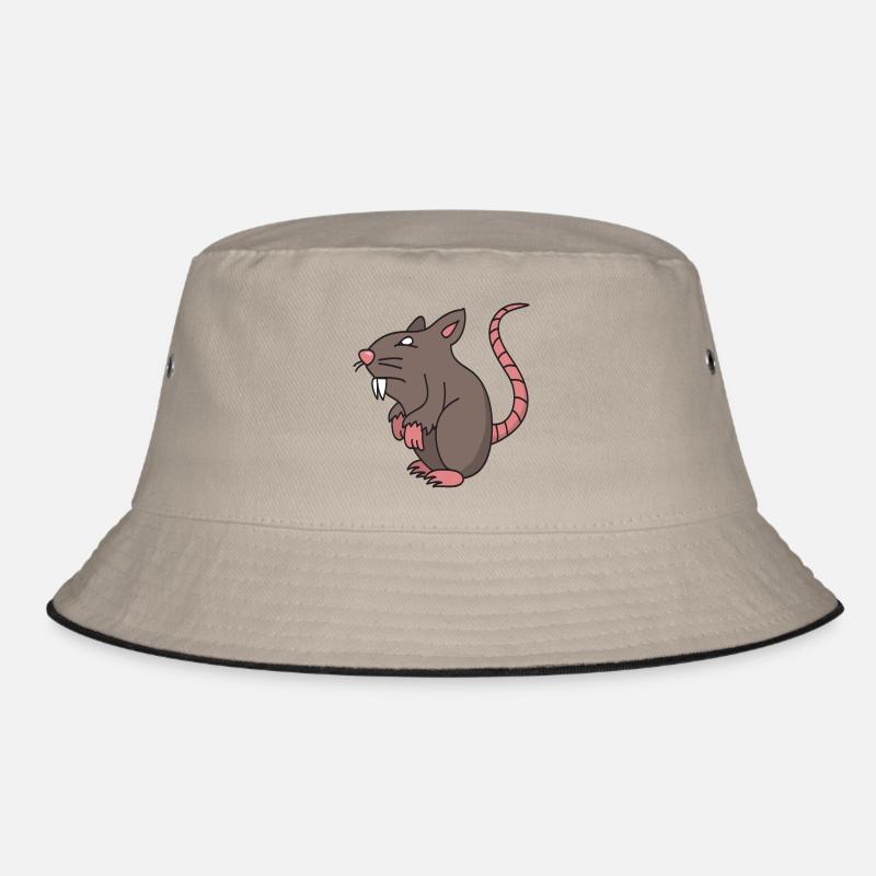 Ratte - Bucket Hat - Khaki/Schwarz