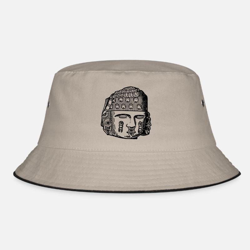 aztec - Bucket Hat - Khaki/Schwarz
