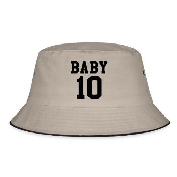 Baby 10 - Bucket Hat - Khaki/Schwarz - Vorne