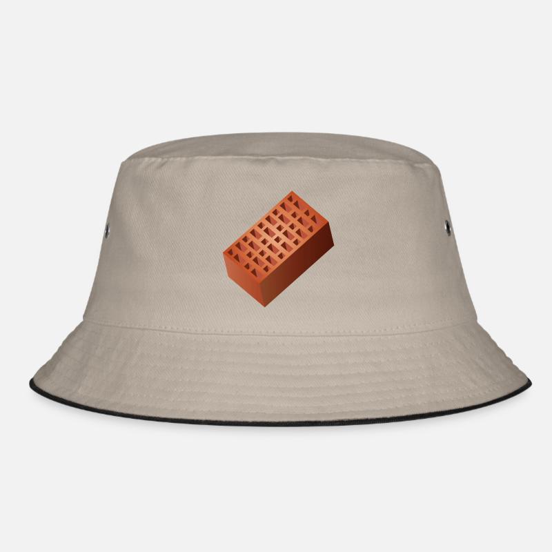 Brick Wall Bricks Bricks for Wall Construction Bucket Hat