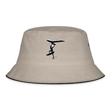 Wingfoil Jump - Bucket Hat - khaki/black - Front