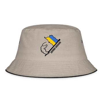Defend ukraine - Bucket Hat - khaki/black - Front