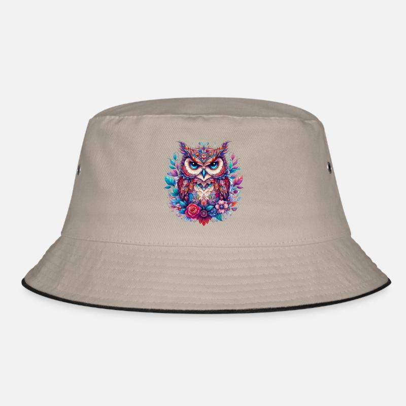 Hibou - Bob - kaki/noir