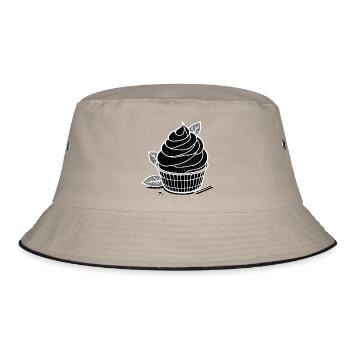 Matcha IceCream - Bucket Hat - khaki/black - Front