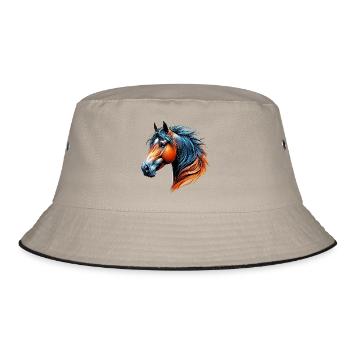 Horse - Bucket Hat - khaki/black - Front