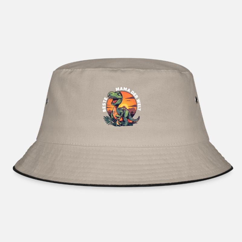 Dinosaurier Mama Beste Mama der Welt Spruch Bucket Hat