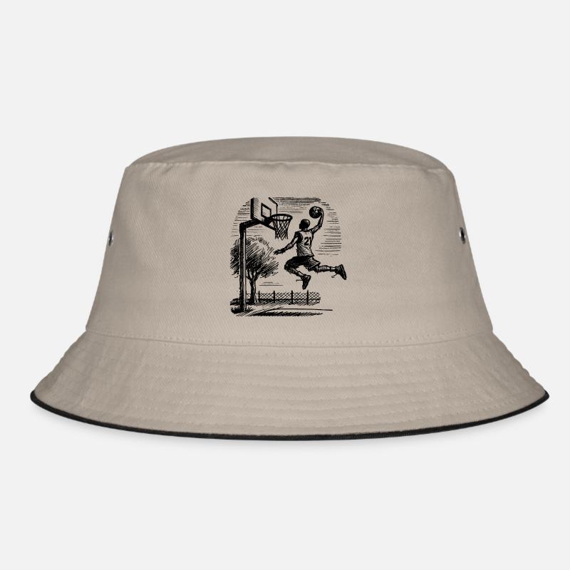 Basketball player dunk Bucket Hat