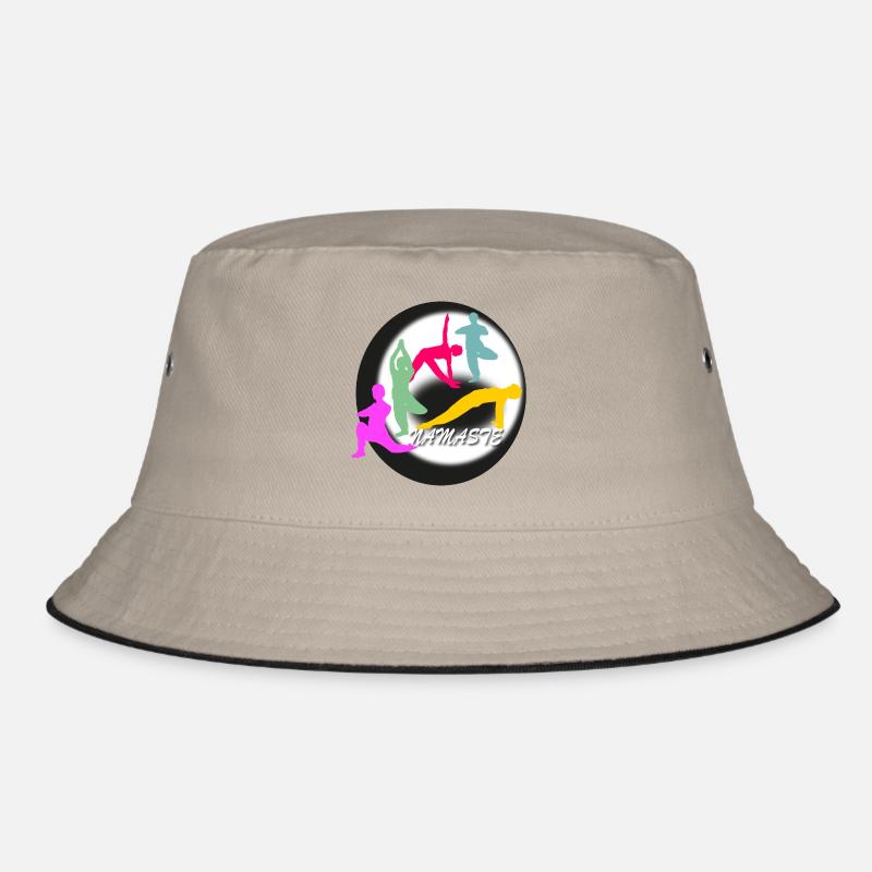 Yoga Logo - Bucket Hat - Khaki/Schwarz