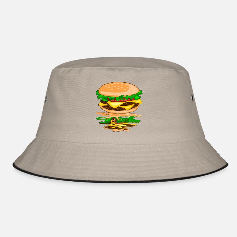 Hamburger mit einer Spiegelung Bucket Hat
