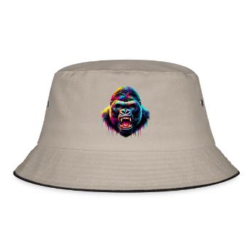 Gorilla - Bucket Hat - khaki/black - Front