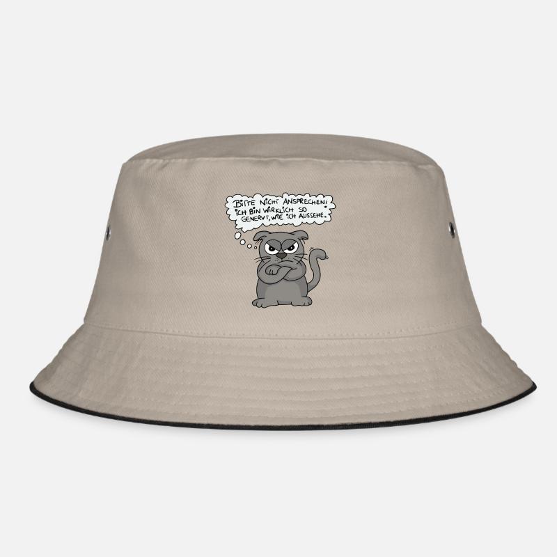 Annoyed Cat - Don't Speak! Bucket Hat