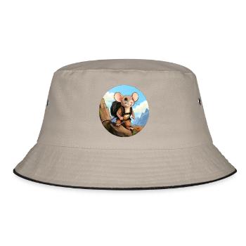 Mouse Hiking / Mountaineering Mice - Bucket Hat - khaki/black - Front