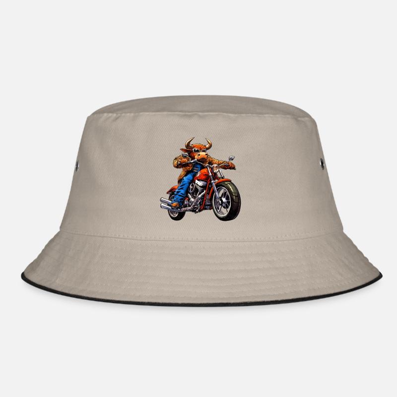 Bulls Motorcycle / Motorcyclist Taurus Bucket Hat