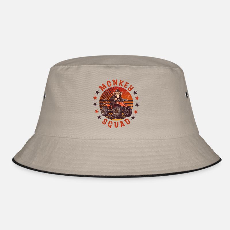 Monkey Quad Troop Bucket Hat