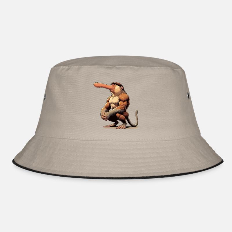 Proboscis monkey tough Bucket Hat