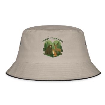 Protect Their Home - Bucket Hat - khaki/black - Front