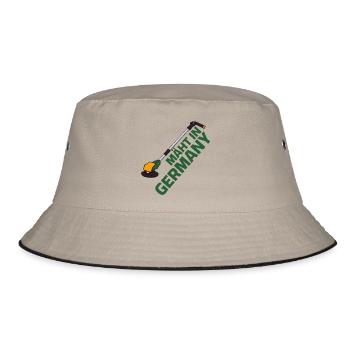 Lawn trimmer Lawn mowing - Mowing in Germany - Bucket Hat - khaki/black - Front