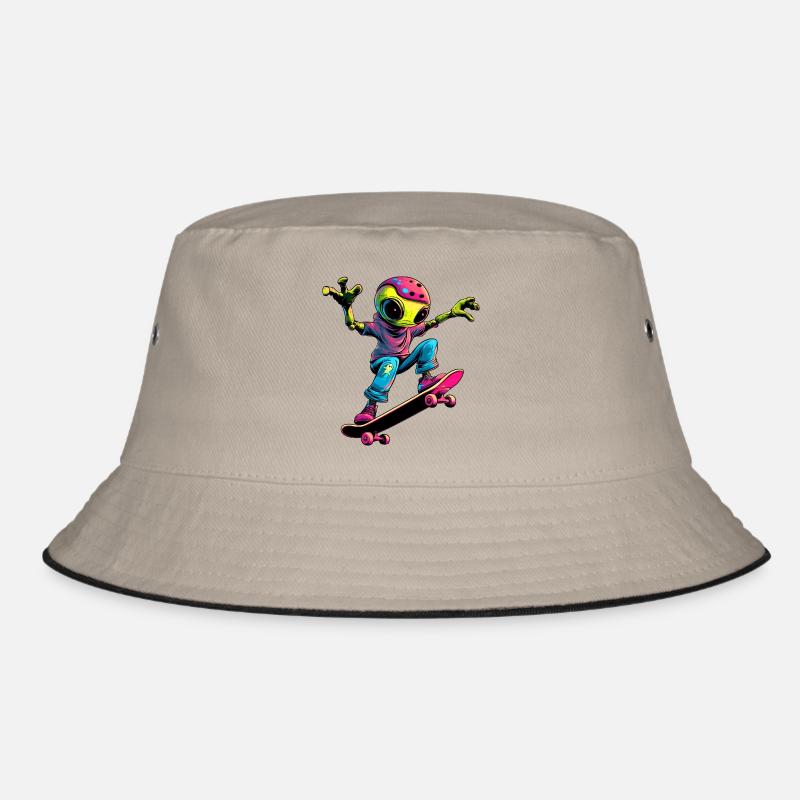 Skater Alien Bucket Hat
