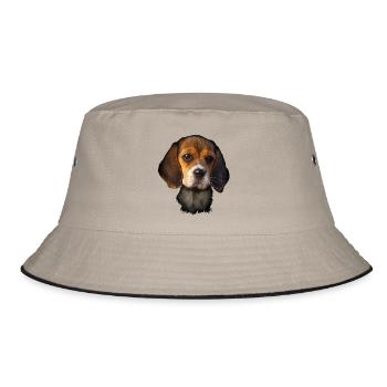Beagle - Bucket Hat - khaki/black - Front
