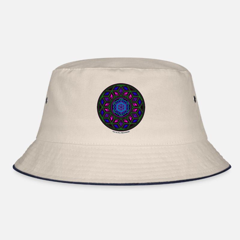 Fractal Evolution Experience Kaleidoskop Mandala Bucket Hat