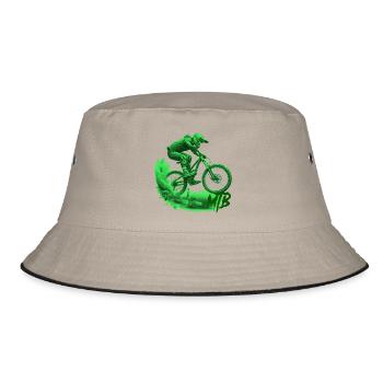 MTB - Bucket Hat - Khaki/Schwarz - Vorne