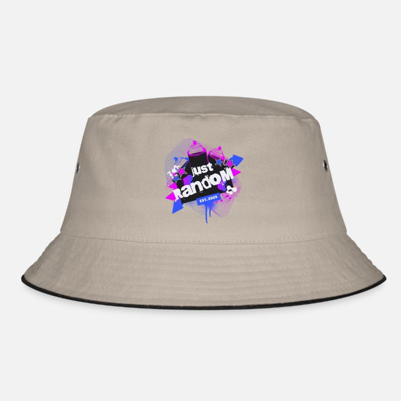 Just Random Sprayer Art - Bucket Hat - khaki/black