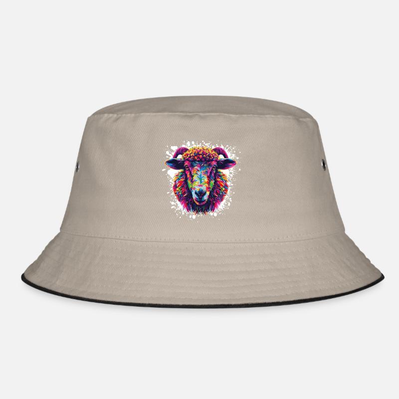 Bunter Ramenkopf Splash Bucket Hat
