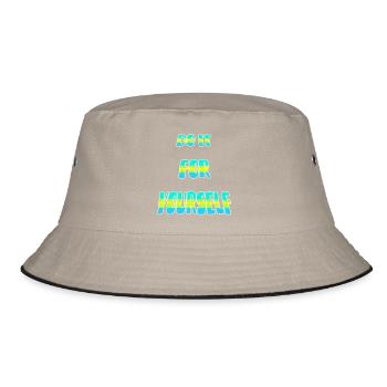 Do it point - Bucket Hat - khaki/black - Front