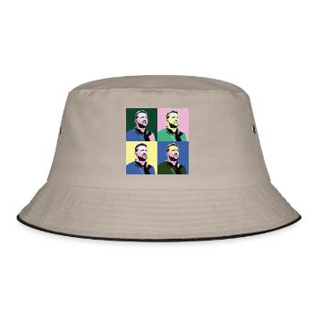 Zelensky Pop-Art - Bucket Hat - khaki/black - Front