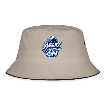 Wütender Modus auf Icon - Bucket Hat - Khaki/Schwarz - Vorne