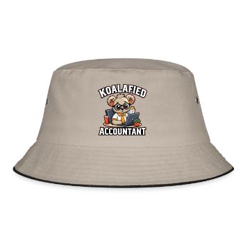 Süßer Koalafied Buchhalter, CPA, Steuerbuchhalterin Kunst - Bucket Hat - Khaki/Schwarz - Vorne