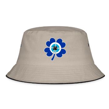 Kleeblatt Nazarperle - Bucket Hat - Khaki/Schwarz - Vorne