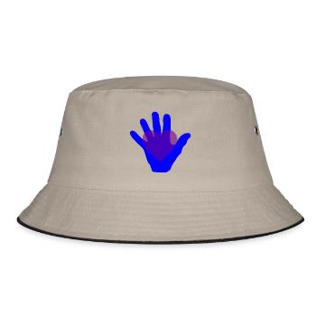 Hand on Heart - Bucket Hat - khaki/black - Front